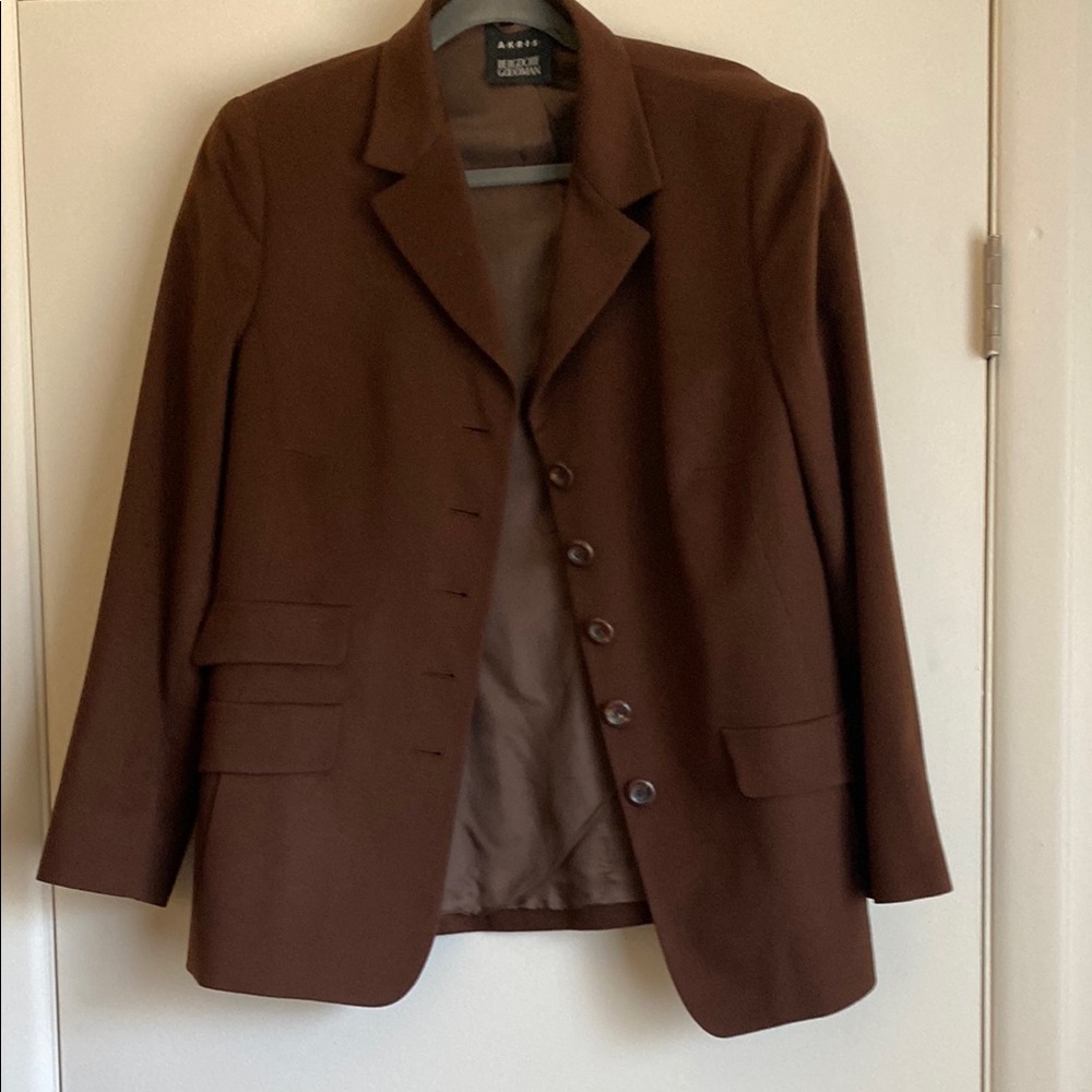 Akris Punto Brown Cashmere Blazer